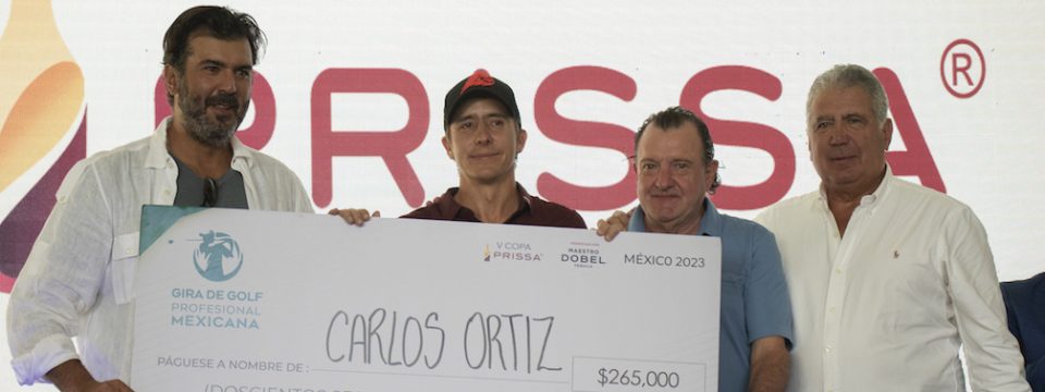 Carlos Ortiz, campeón de la V Copa Prissa presentada por Maestro Dobel Tequila
