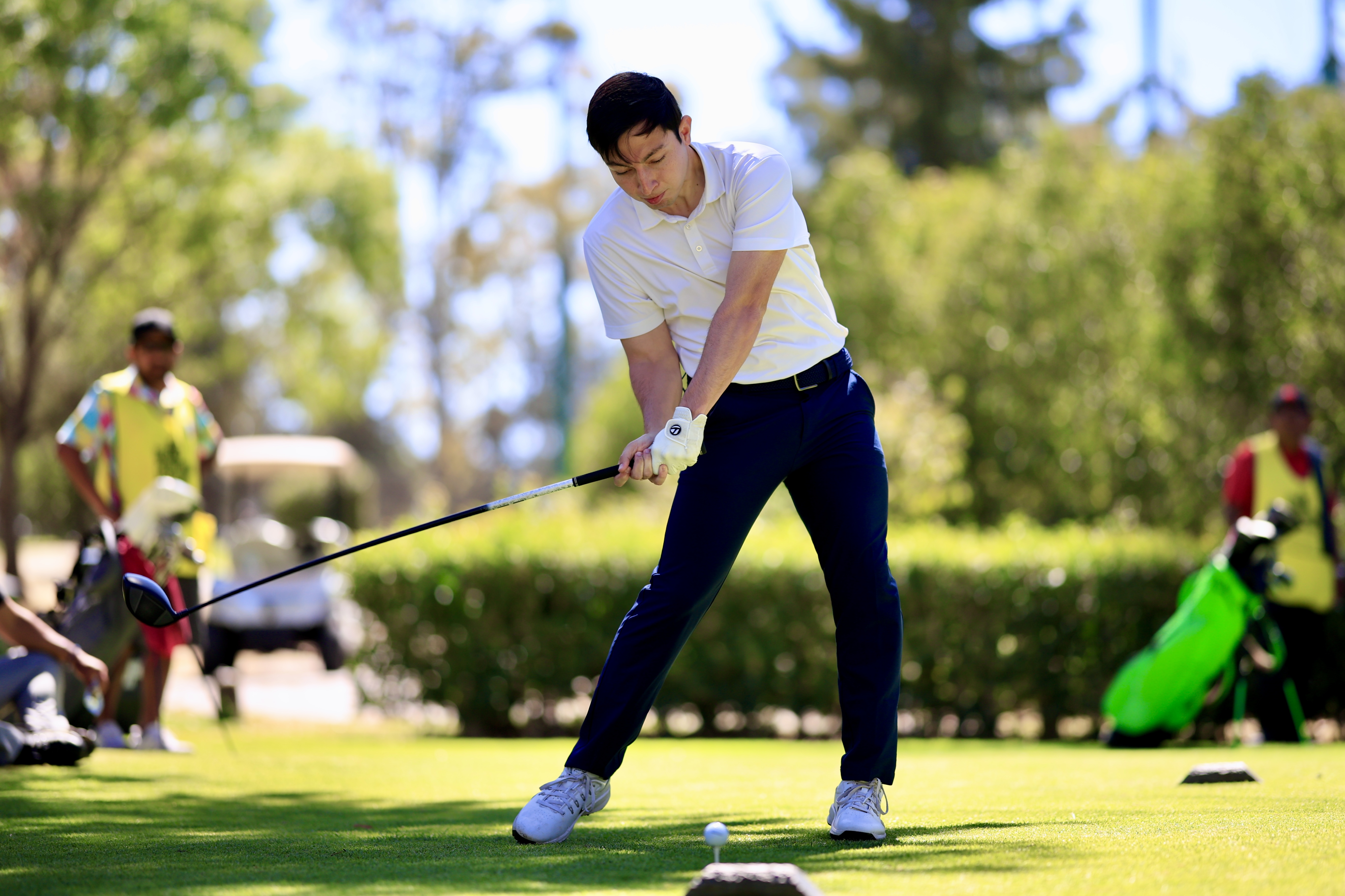 Marcelo Garza sigue al frente de la VIII Copa Prissa en el Campestre de Puebla