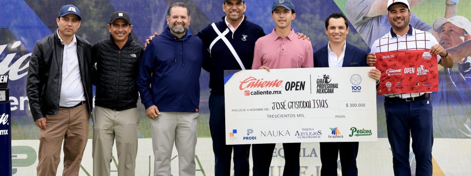 José Cristóbal Islas se corona campeón del Caliente.mx Open 